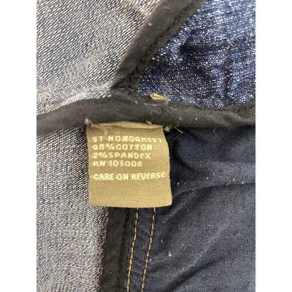 Yuka Jean Jacket in Denim Blue Denim with Dark Piping Size Medium - Picture 9 of 13